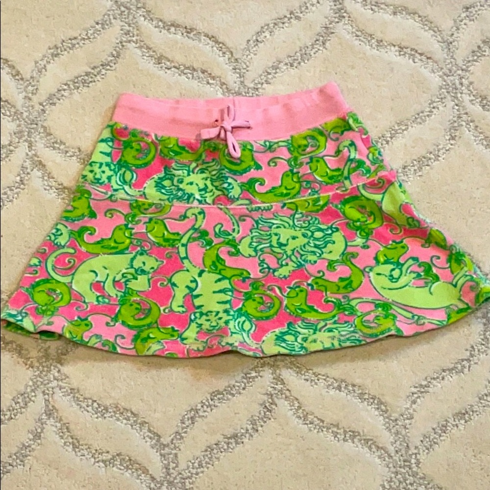 EUC Girls Lilly Pulitzer terry cloth skirt
